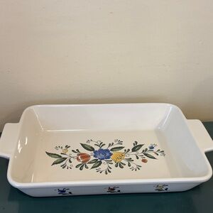 Vintage ASTA 1982 Porcelain Rectangular Baker Dish